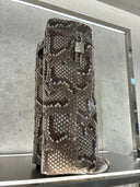 Bottes hautes à cadenas effet python