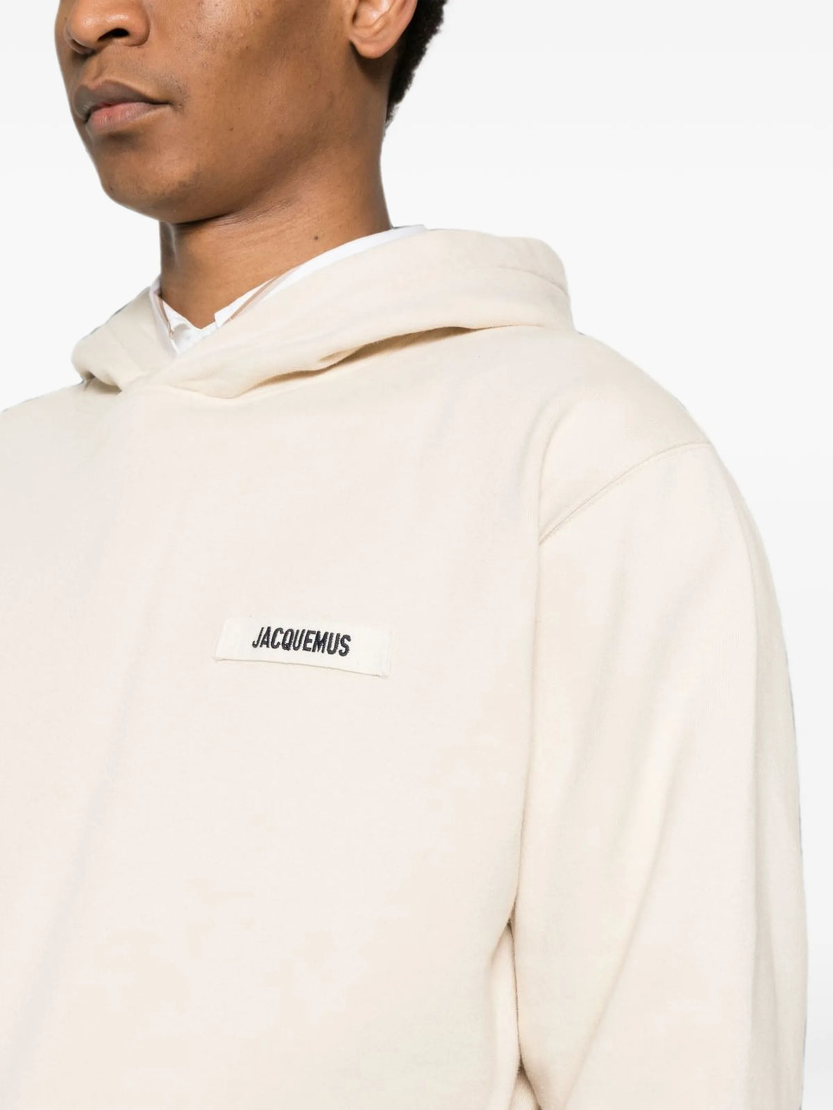 Le Hoodie Gros Grain Jacquemus Cream — vue 5