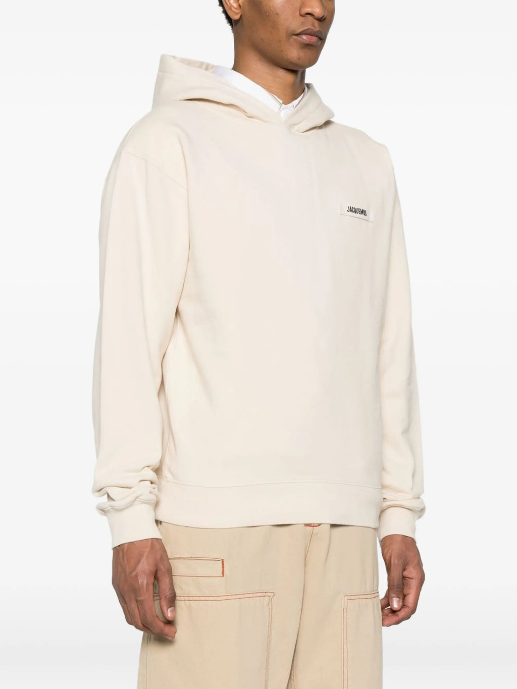 Le Hoodie Gros Grain Jacquemus Cream — vue 3