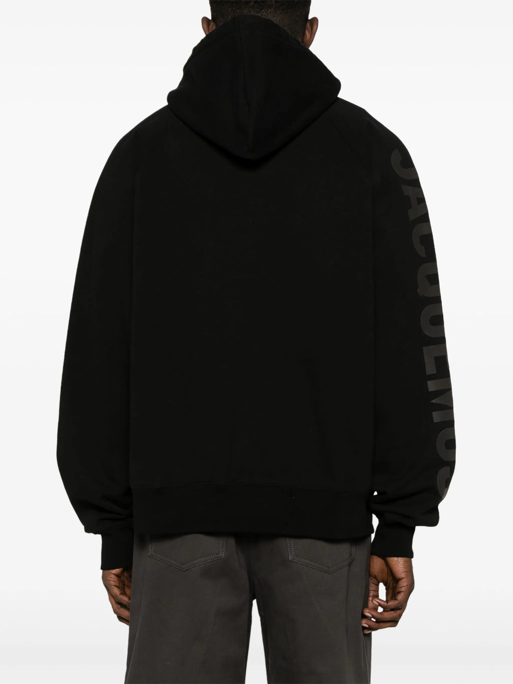 Le Hoodie Typo Jacquemus Noir — vue 4