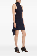 Mini-jupe à ceinture inversée