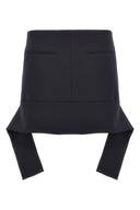 Mini-jupe à ceinture inversée