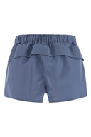 Short Cuir Bleu Clair