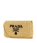 Mini sac en raphia crochet naturel à chaîne