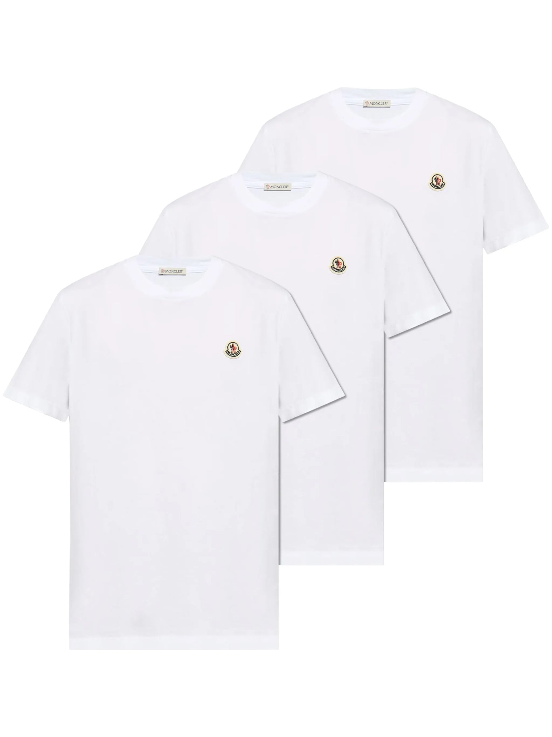 Pack 3 T-Shirt Logo Basique Blanc