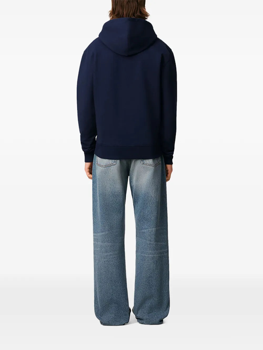 Hoodie Zippe Ami De Coeur Rouge Bleu en Coton — Ami Paris — vue 4