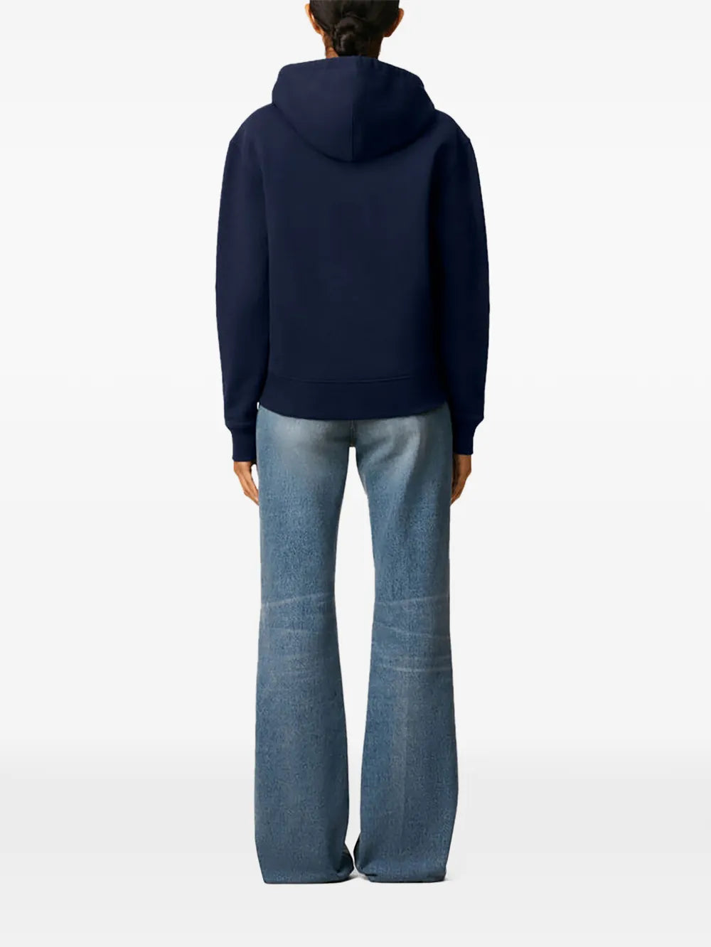 Hoodie Zippe Ami De Coeur Rouge Bleu en Coton — Ami Paris — vue 5