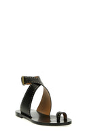 Sandales Cuir Noir