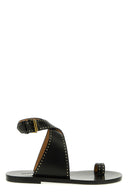 Sandales Cuir Noir