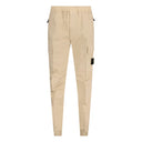 Pantalon cargo à chevilles resserrées sable