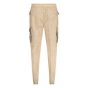 Pantalon cargo à chevilles resserrées sable