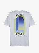 T-shirt Casablanca l'Arche Colorée Lime