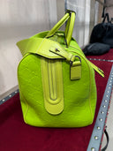Sac de Voyage Gucci GG Embossé Vert Néon Bandoulière