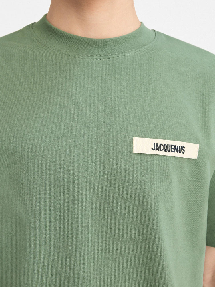 Le t-shirt Gros Grain Jacquemus Khaki — vue 4