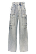 Pantalon Coton Bleu Clair