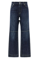 Pantalon Cuir Bleu