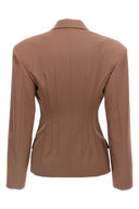 Veste Laine Marron