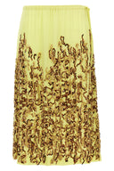 Jupe Soie Jaune