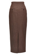 Jupe Coton Marron
