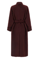 Manteau Laine Bordeaux