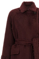 Manteau Laine Bordeaux