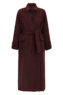 Manteau Laine Bordeaux