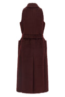 Manteau Laine Bordeaux