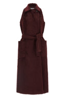 Manteau Laine Bordeaux