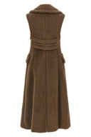 Manteau Soie Marron