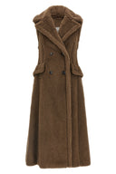 Manteau Soie Marron