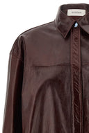 Chemise Cuir Bordeaux