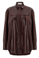 Chemise Cuir Bordeaux