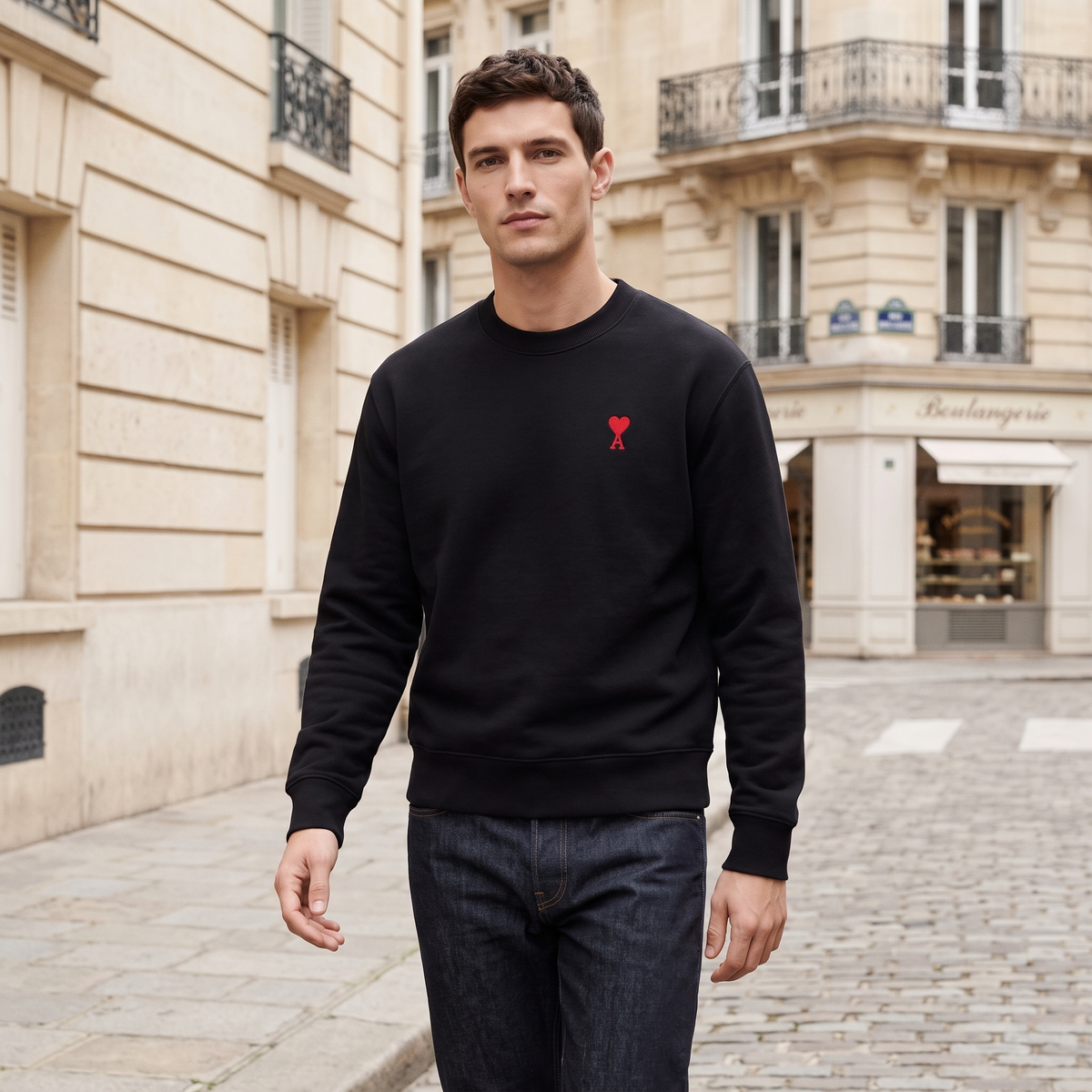 Sweatshirt Ami de Coeur en Coton – porté – ambiance
