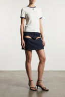 Jupe Coton Bleu
