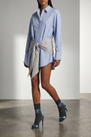 Talons Cuir Bleu Clair
