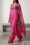 Robe Soie Fuchsia
