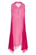 Robe Soie Fuchsia