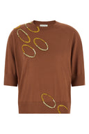 Sweat Laine Marron