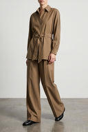 Chemise Laine Beige