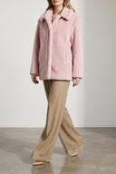 Manteau Soie Rose