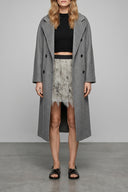 Jupe Soie Gris