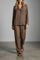 Chemise Soie Marron