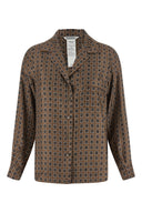 Chemise Soie Marron