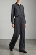 Chemise Soie Gris