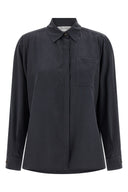 Chemise Soie Gris