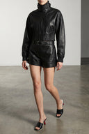 Short Cuir Noir