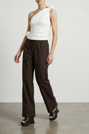 Pantalon Cuir Marron