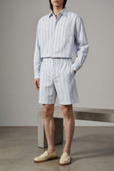 Short Coton Bleu Clair