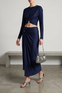 Jupe Satin Bleu