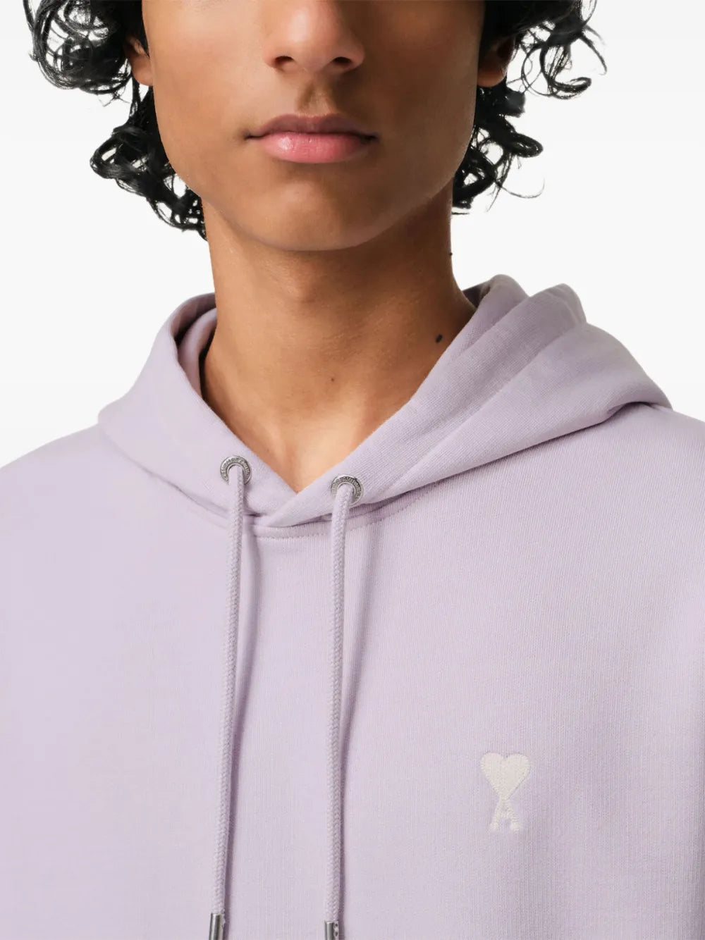 Hoodie Violet Ami de Coeur en Coton — Ami Paris — vue 4